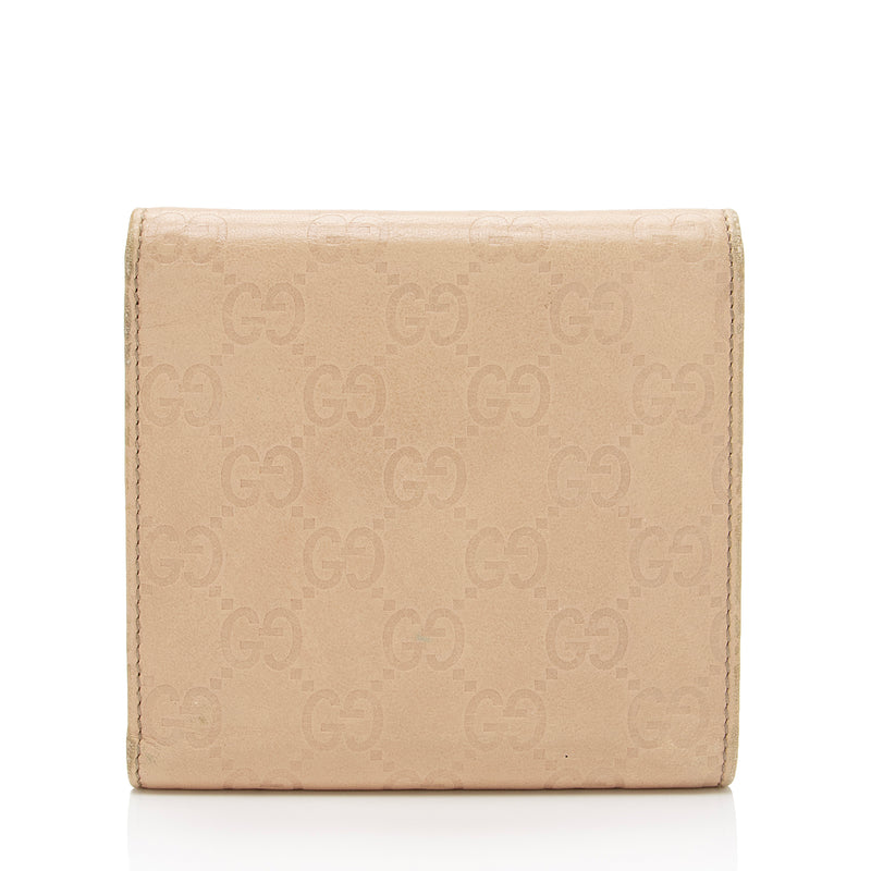 Gucci Guccissima Leather French  Wallet (SHF-yJv3Nt)