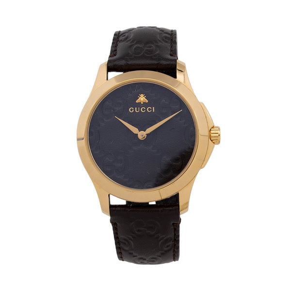 Gucci Guccissima Leather G-Timeless Bee Watch (SHF-CFOWBD)