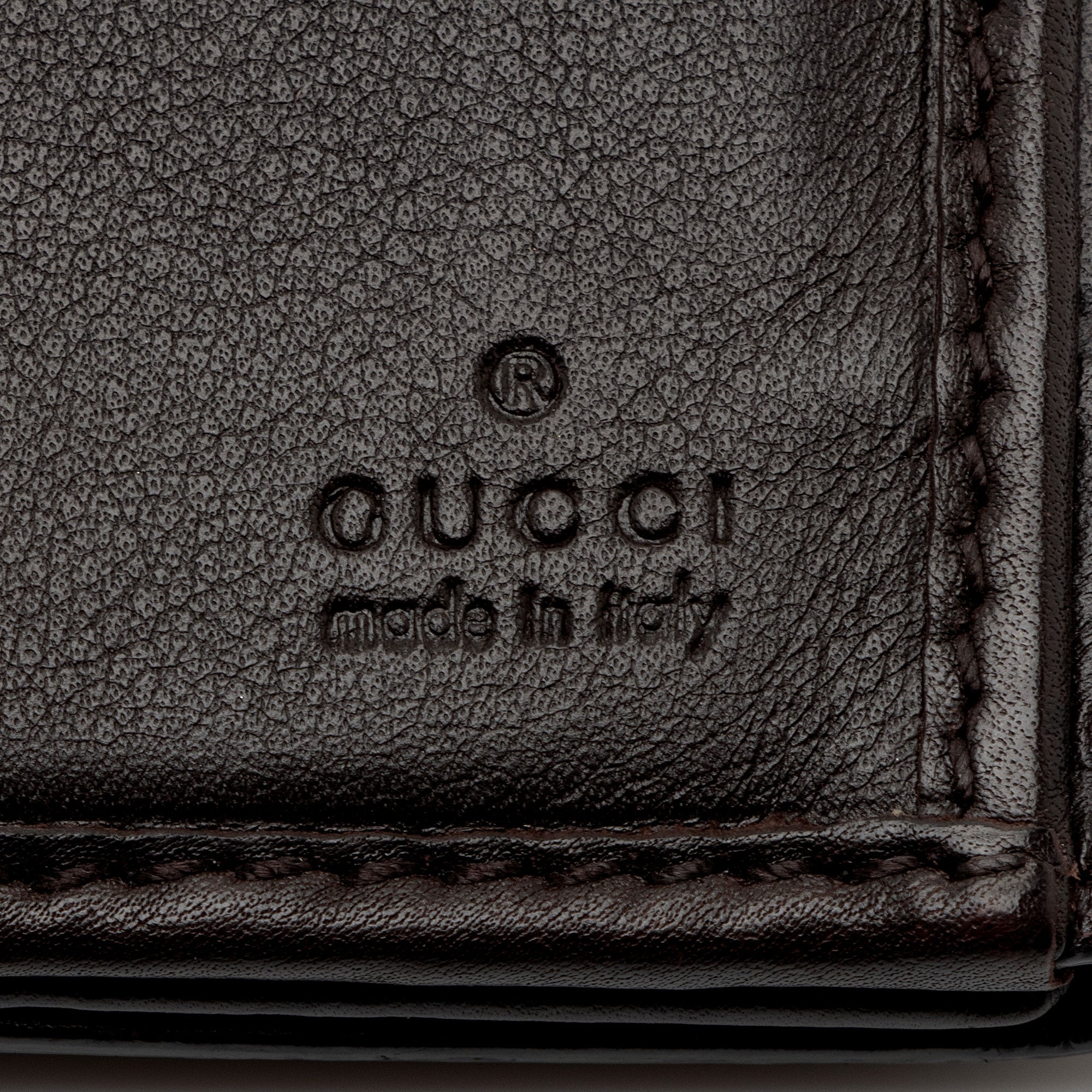 Gucci Guccissima Leather Heart Script Continental Wallet (SHF-RHYBgb)