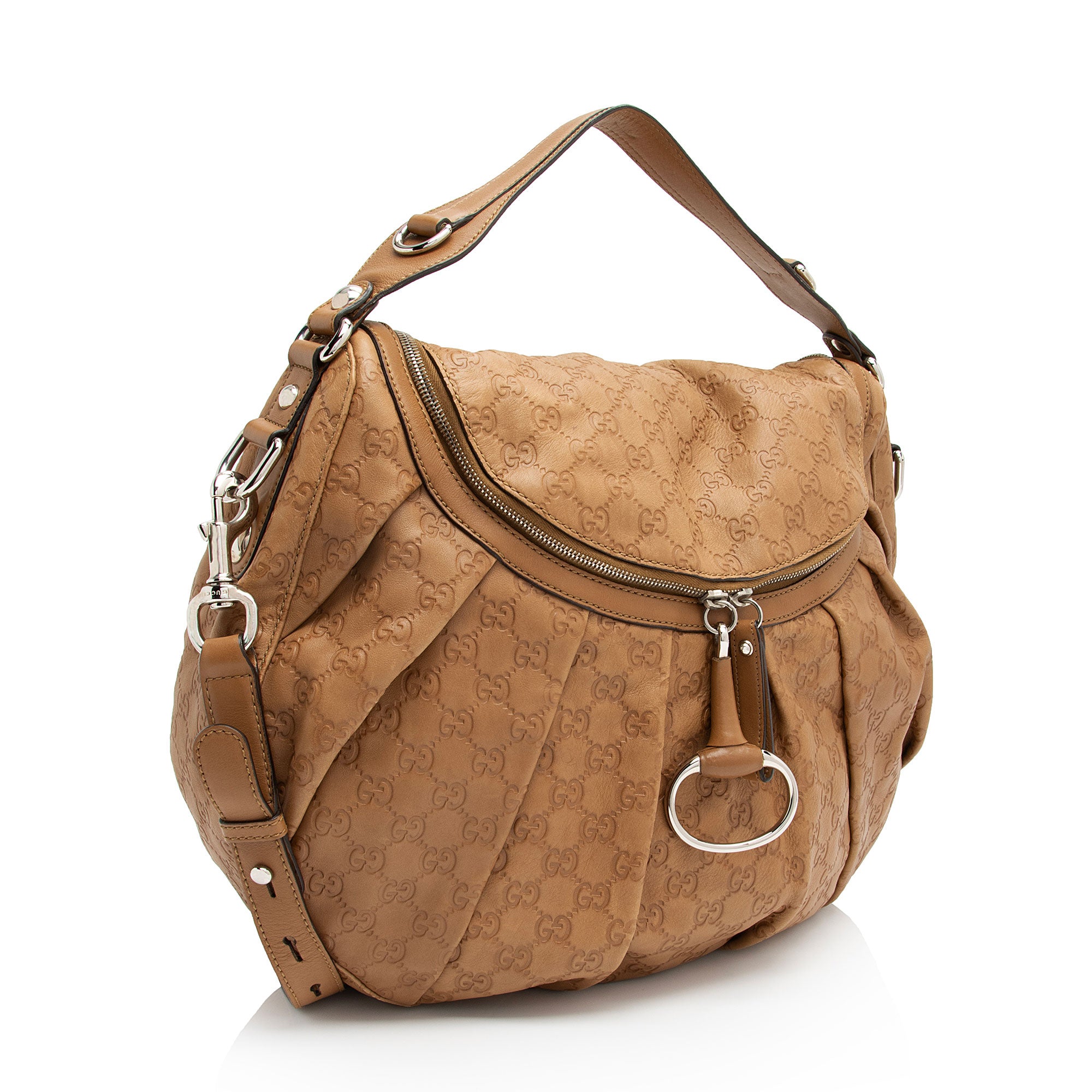 Gucci Guccissima Leather Icon Bit Hobo (SHF-j0CGTS)