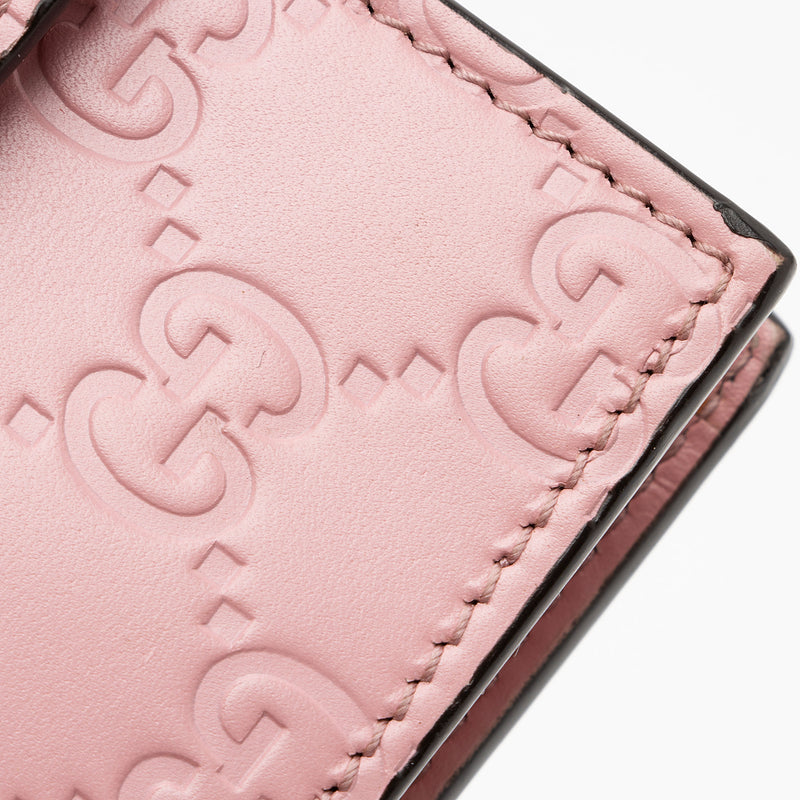 Gucci Guccissima Leather Icon Chain Wallet (SHF-cpfwyX)