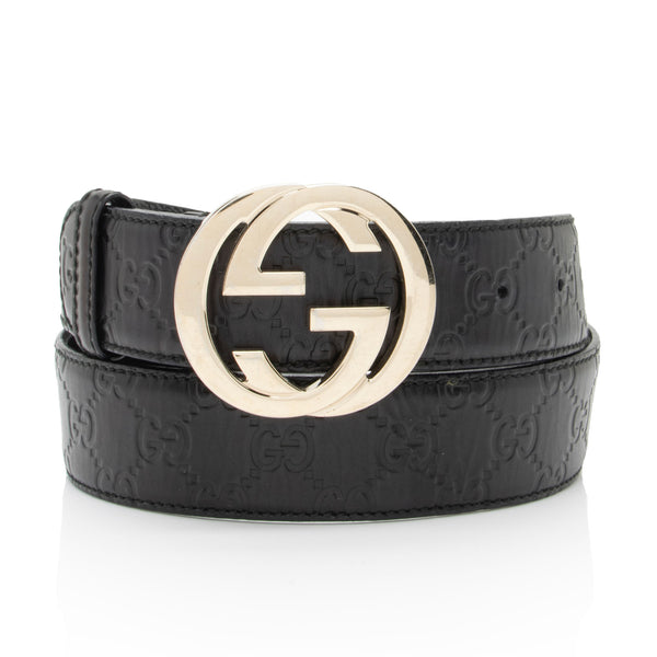 Gucci Guccissima Leather Interlocking G Belt - Size 36 / 90  display picture 3