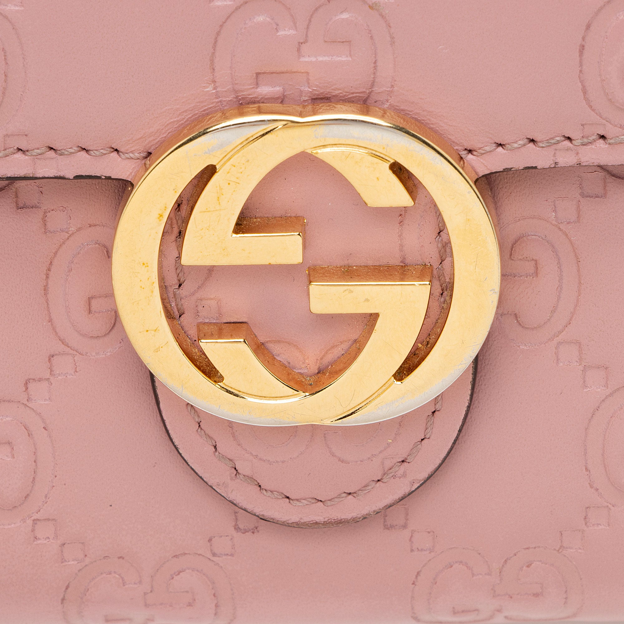 Gucci Guccissima Leather Interlocking G Continental Wallet