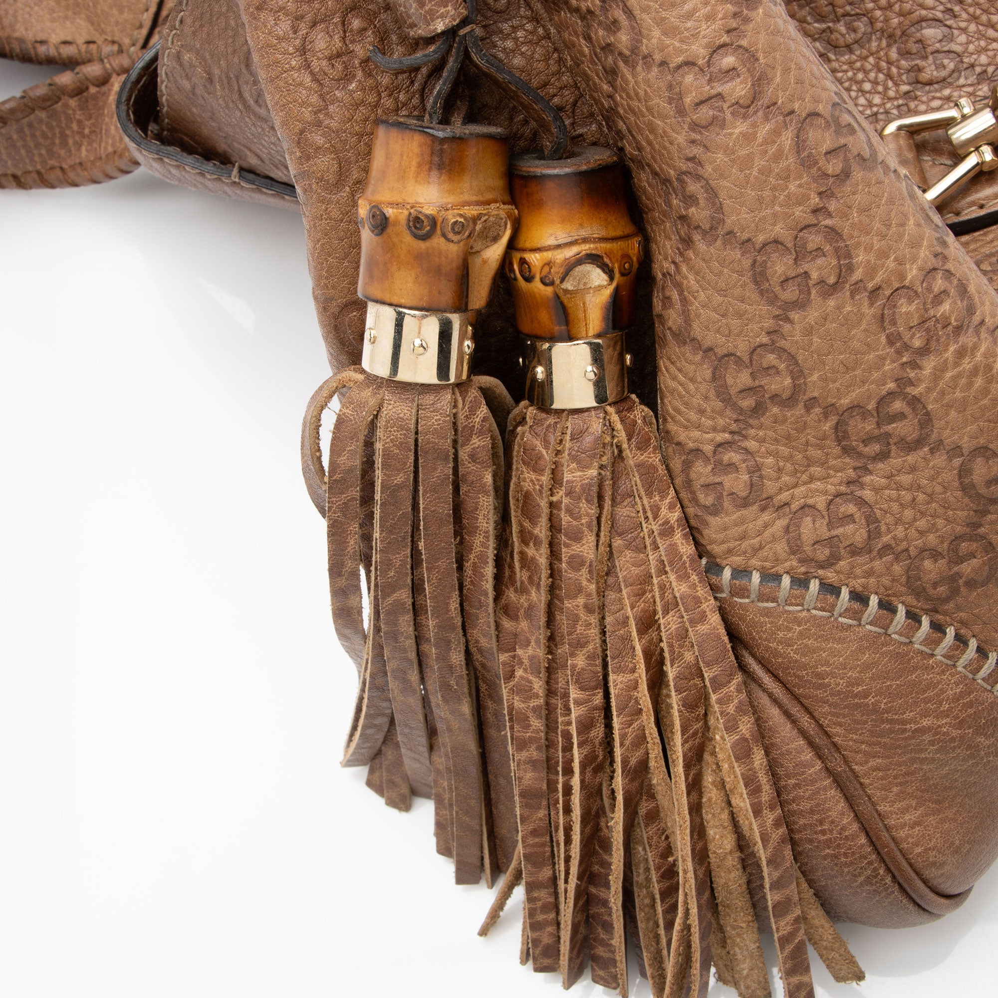 Gucci Guccissima Leather New Jackie Shoulder Bag (SHF-X3hb0o)