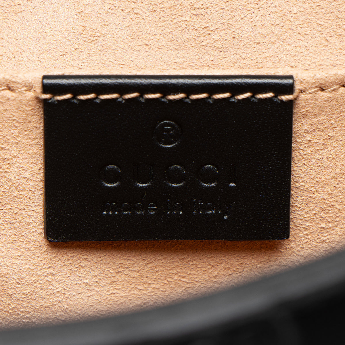 Gucci Guccissima Leather Padlock Saddle Medium Shoulder Bag