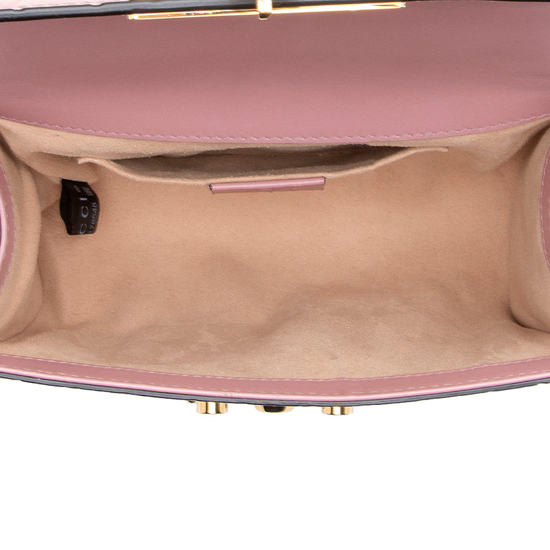 Gucci Guccissima Leather Padlock Small Shoulder Bag (SHF-16888)