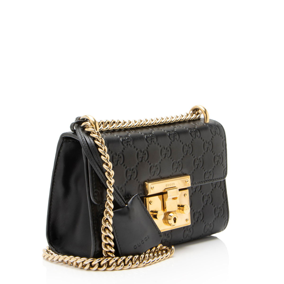Gucci Guccissima Leather Padlock Small Shoulder Bag