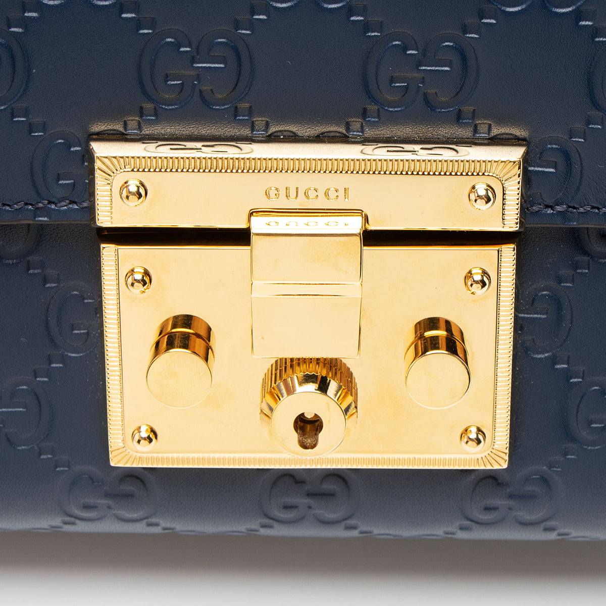 Gucci Guccissima Leather Padlock Small Shoulder Bag