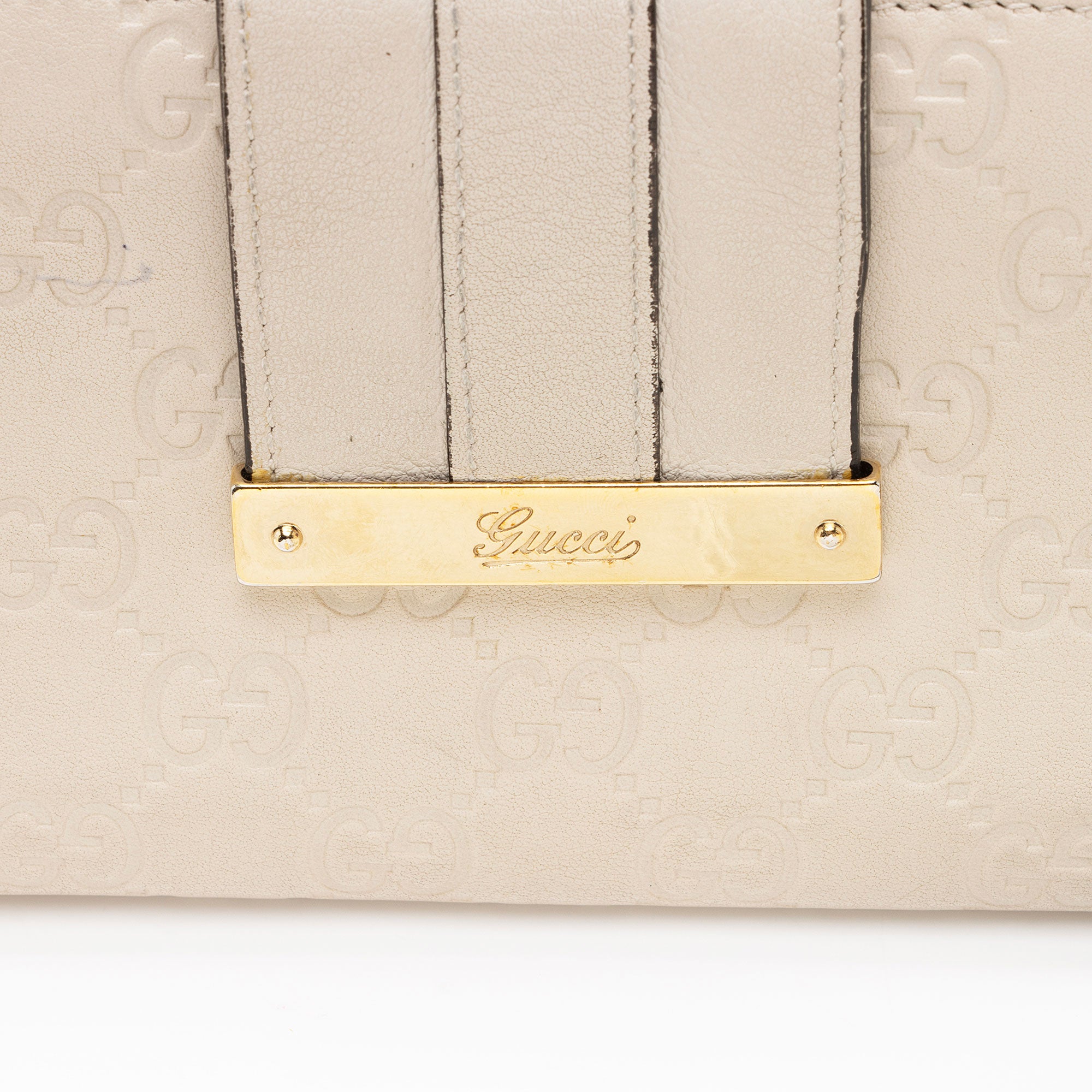 Gucci Guccissima Leather Script Wallet