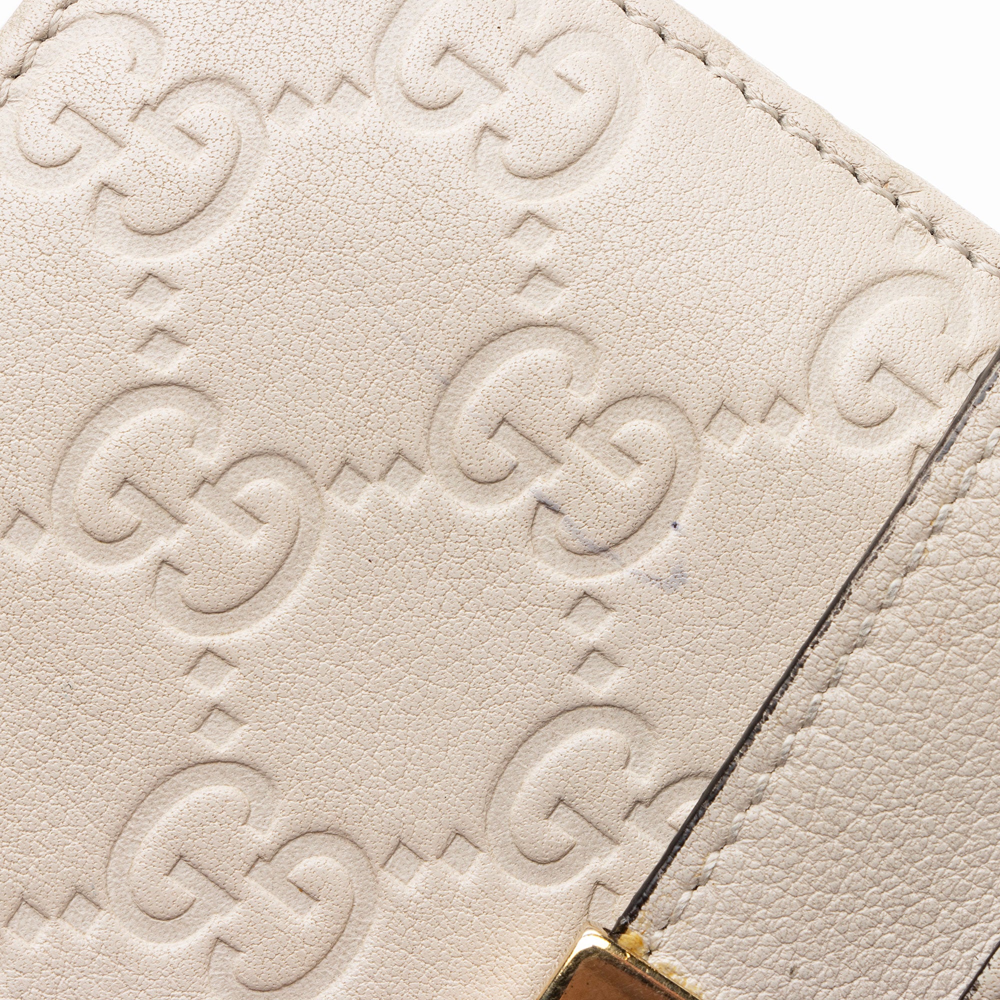 Gucci Guccissima Leather Script Wallet