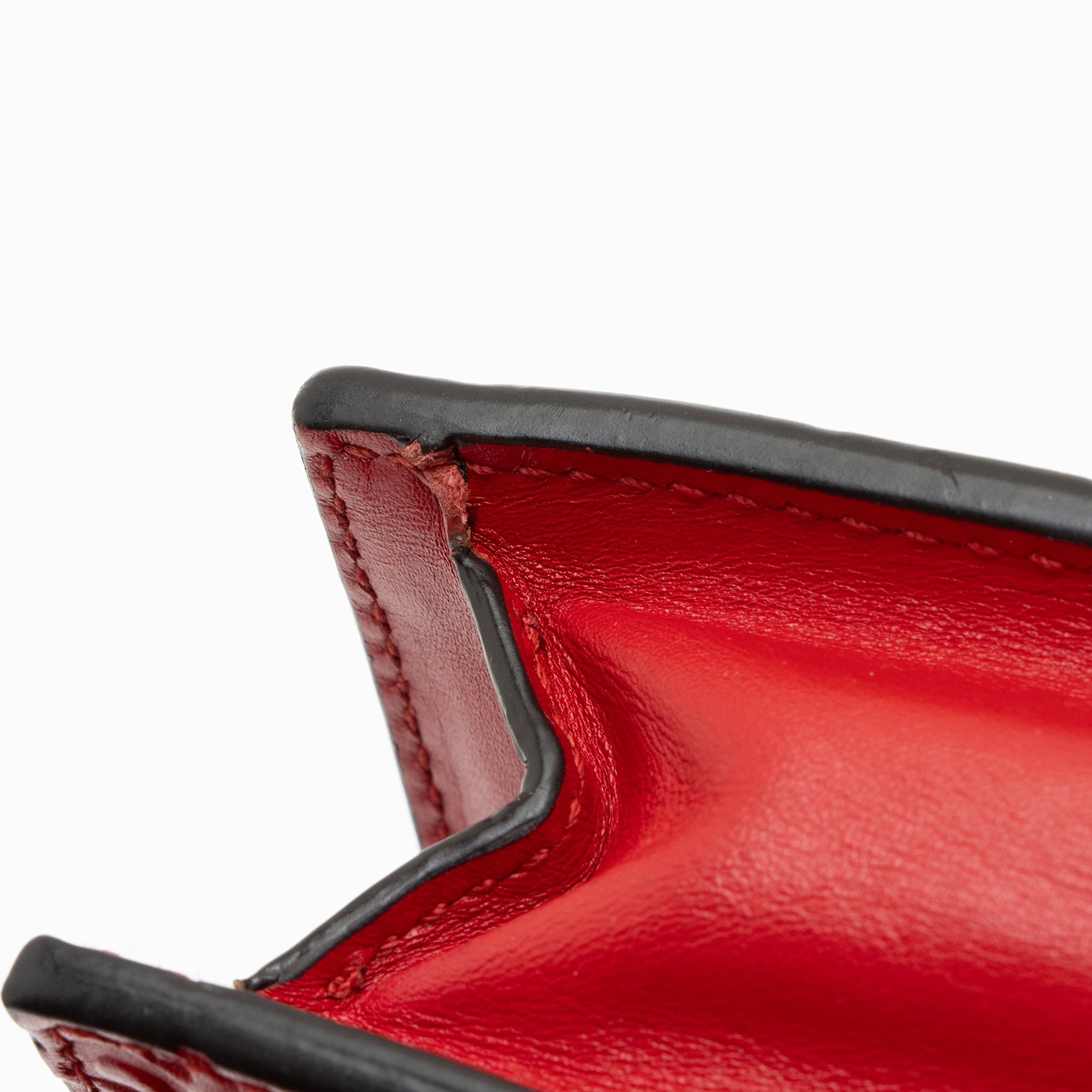 Gucci Guccissima Leather Signature Bow Mini Wallet on Chain