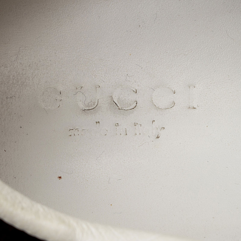 Gucci Guccissima Leather Web Sneakers - Size 7 / 37 (SHF-8K399y)