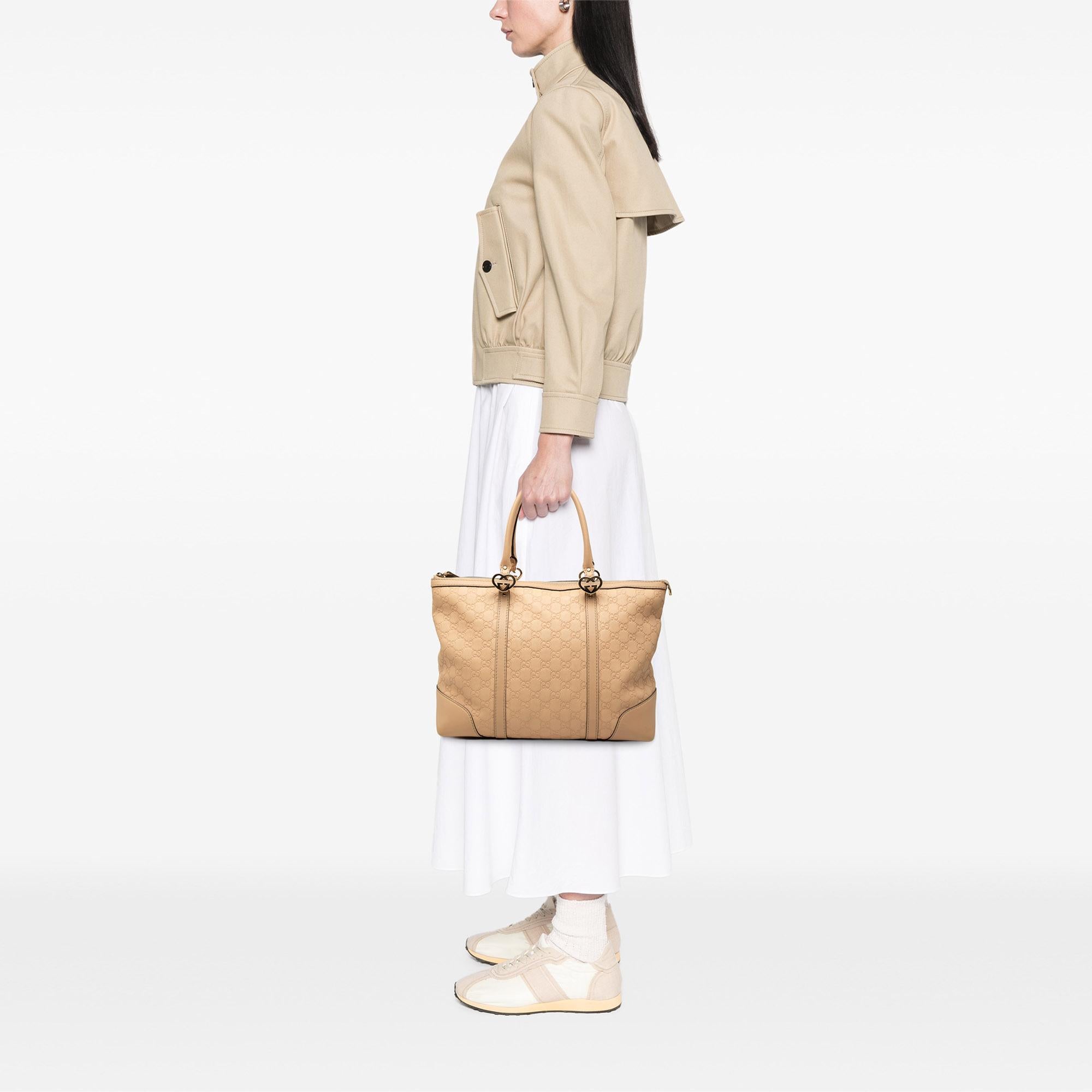 Gucci Guccissima Lovely Heart Tote