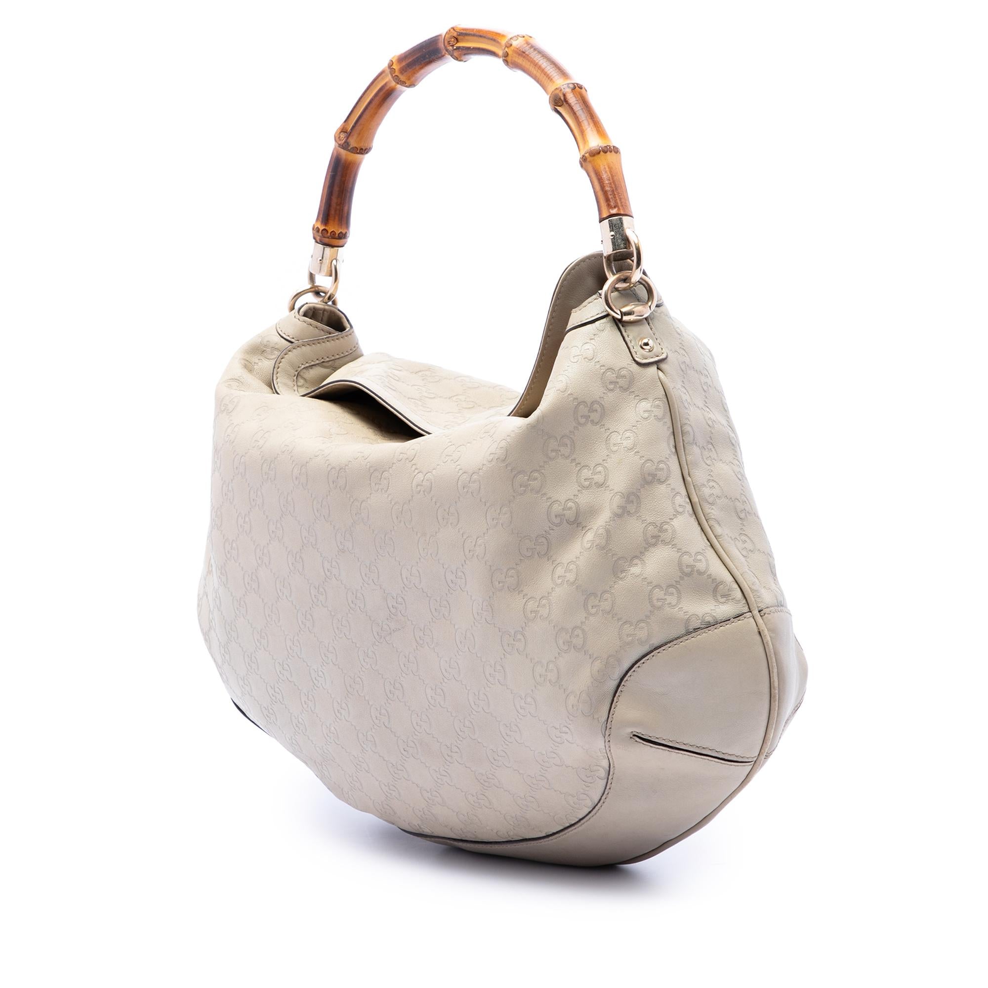Gucci Guccissima Peggy Bamboo Satchel