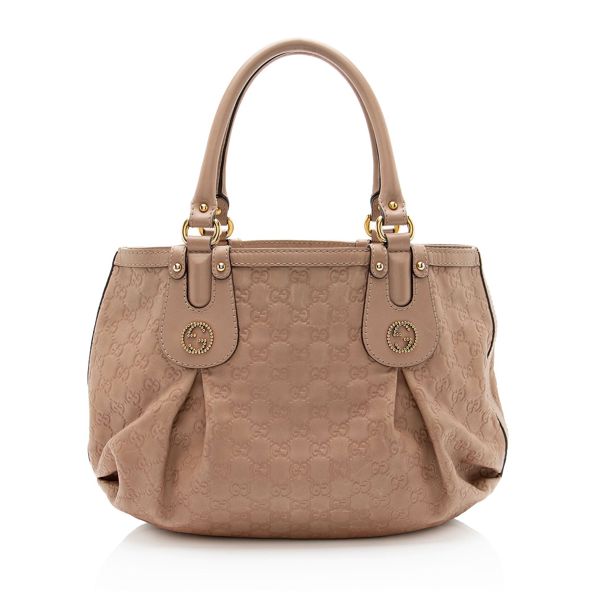Gucci Guccissima Studded Scarlett Medium Tote