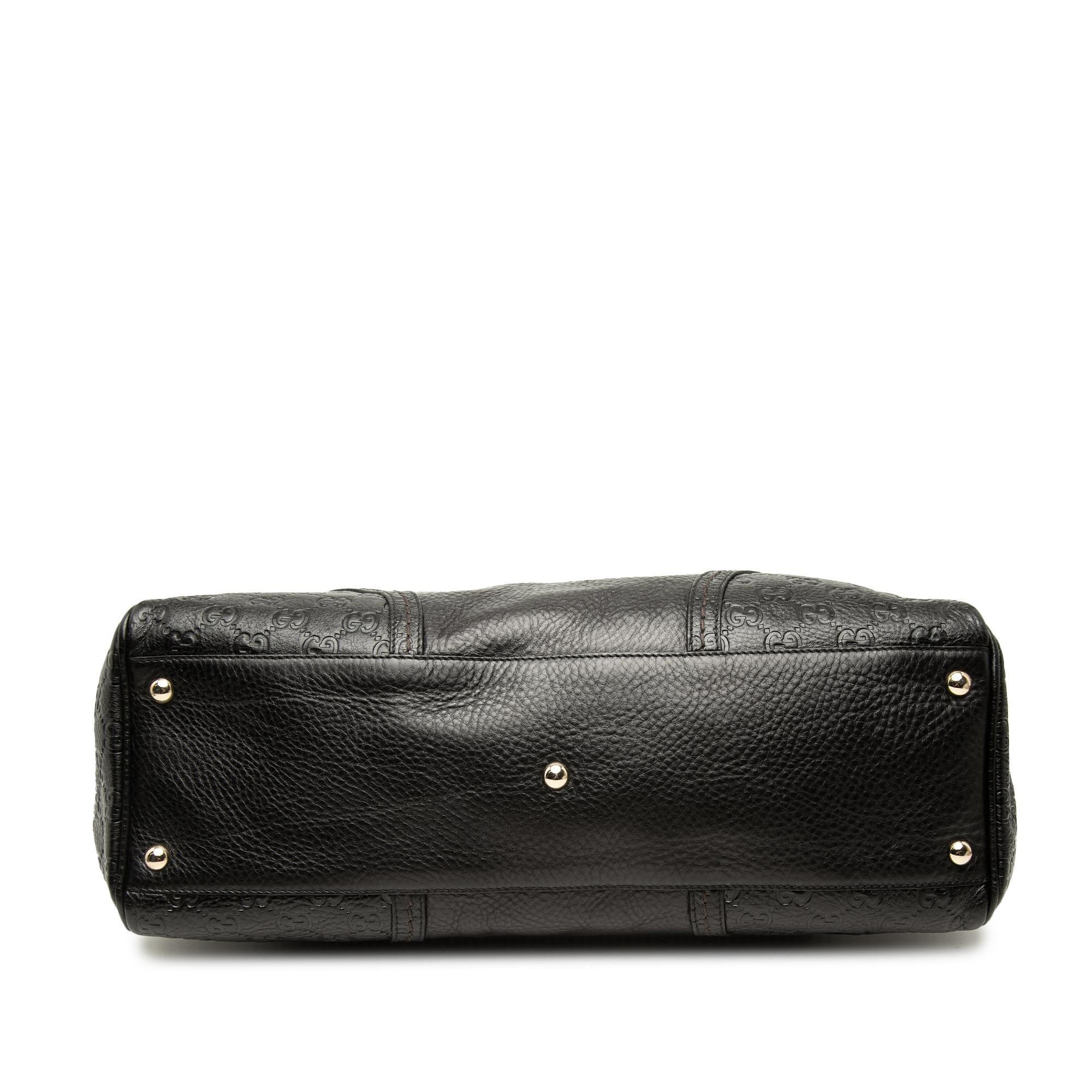 Gucci Guccissima Trimmed Calfskin Signoria Tote