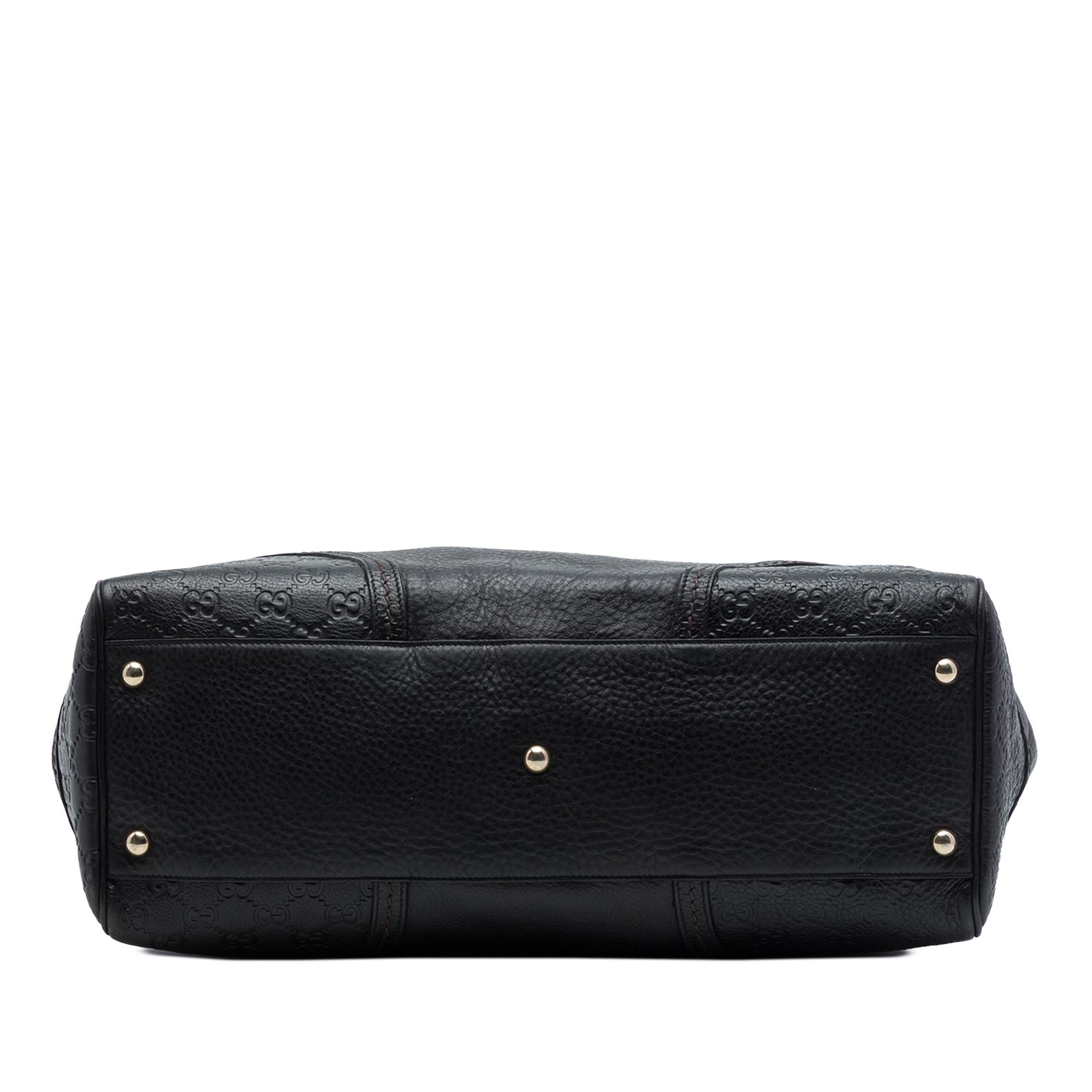 Gucci Guccissima Trimmed Calfskin Signoria Tote