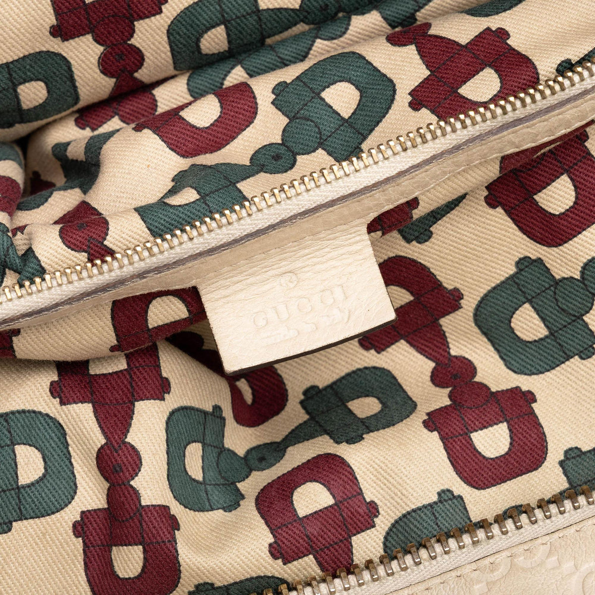 Gucci Guccissima Trimmed Calfskin Signoria Tote