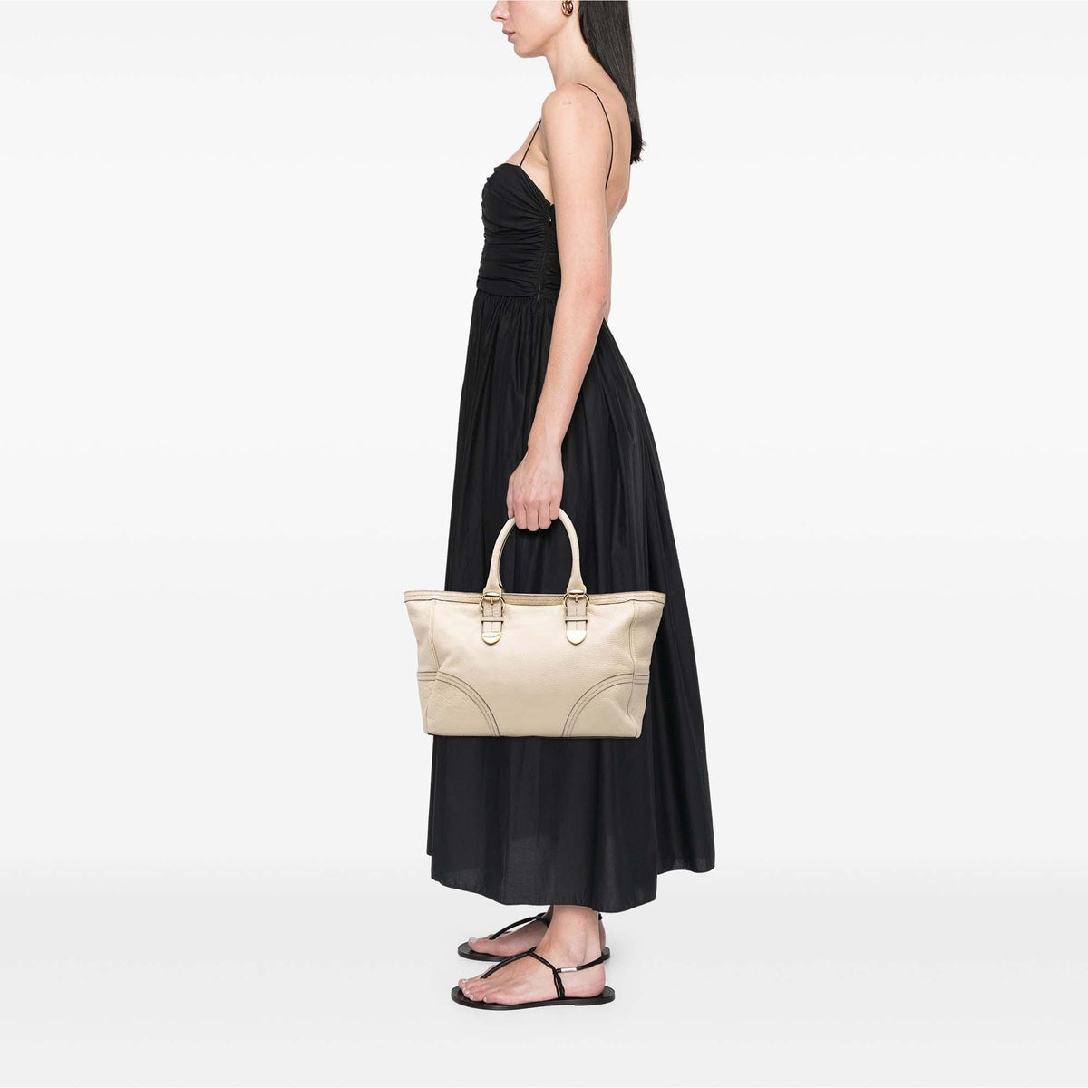Gucci Guccissima Trimmed Calfskin Signoria Tote