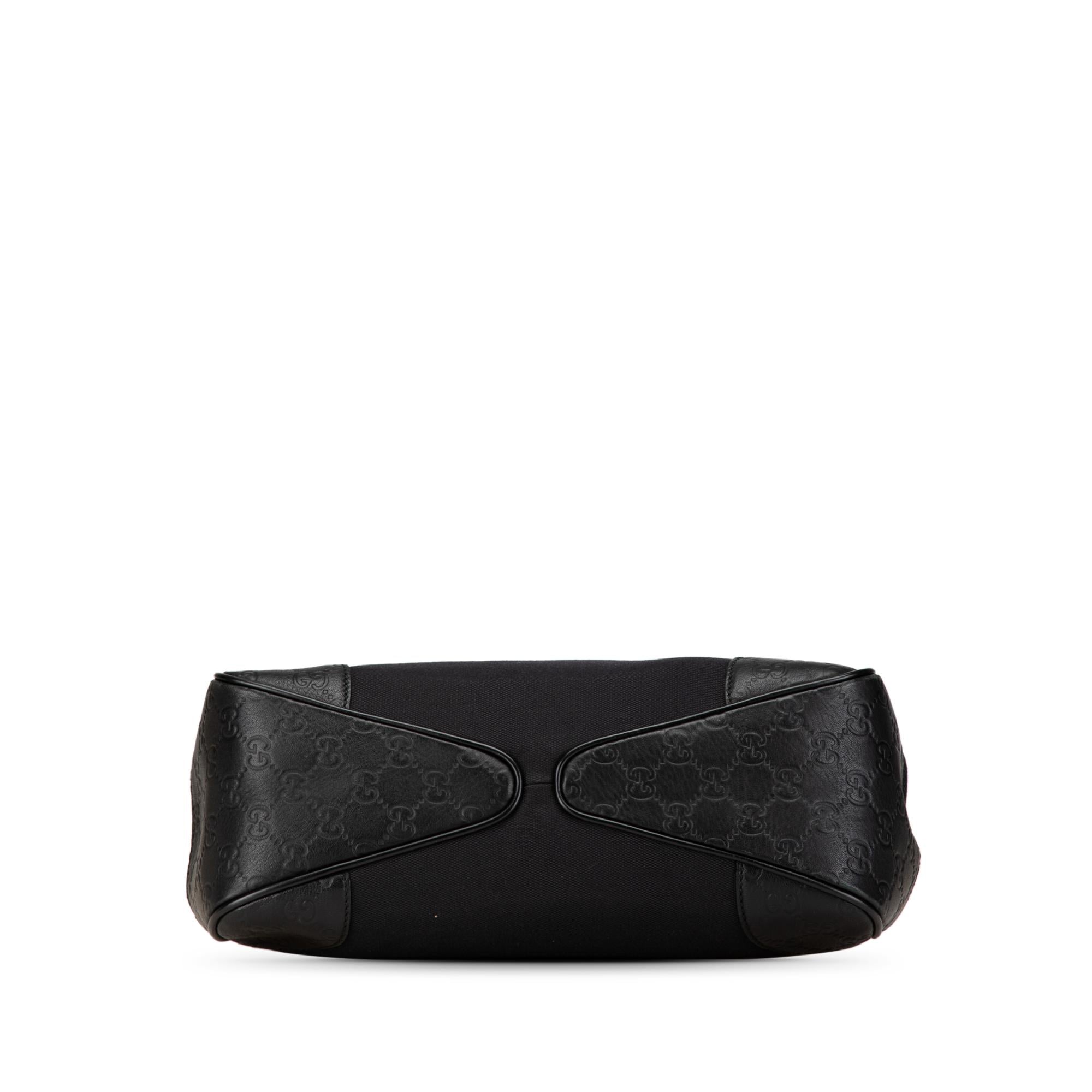 Gucci Guccissima Trimmed Canvas Colbert Shoulder Bag