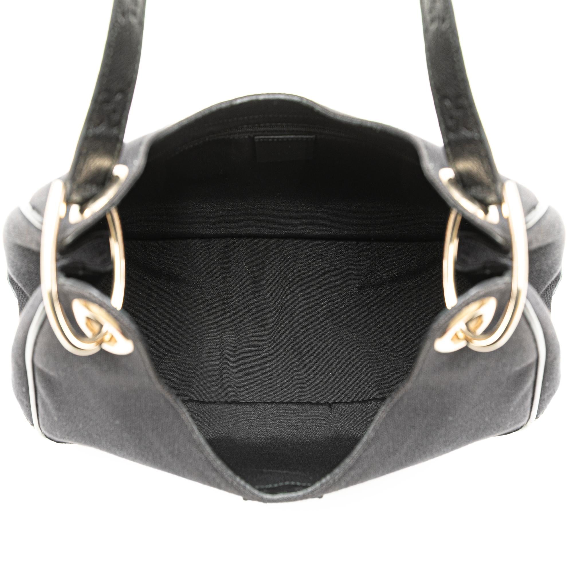 Gucci Guccissima Trimmed Canvas Colbert Shoulder Bag