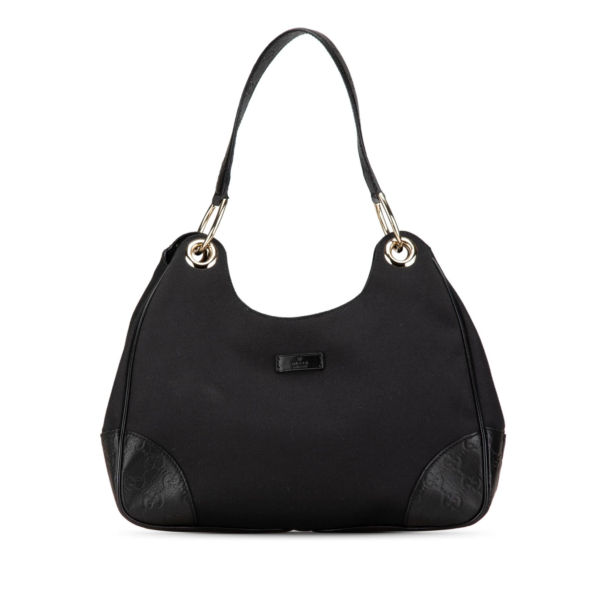 Gucci Guccissima Trimmed Canvas Colbert Shoulder Bag