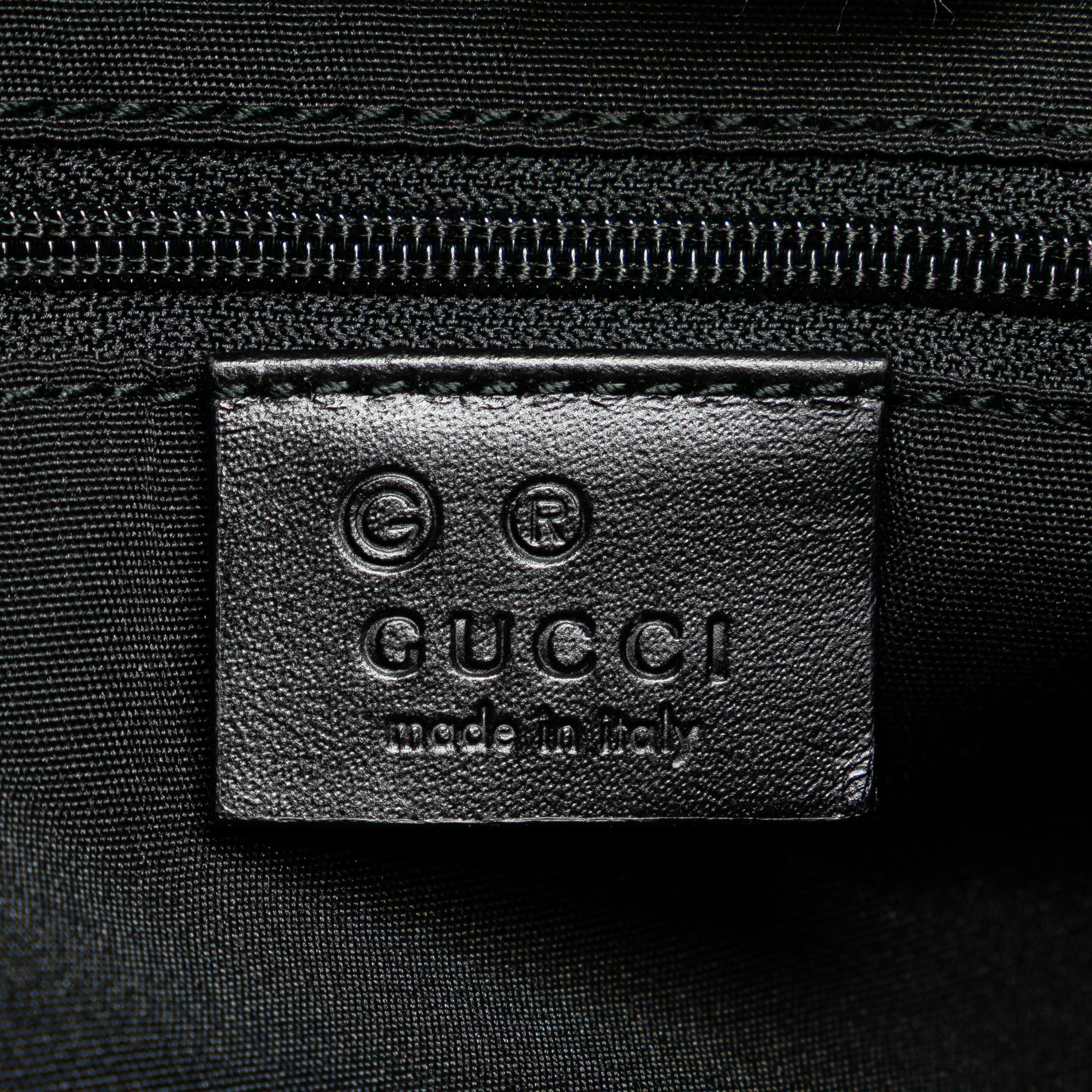 Gucci Guccissima Trimmed Canvas Colbert Shoulder Bag