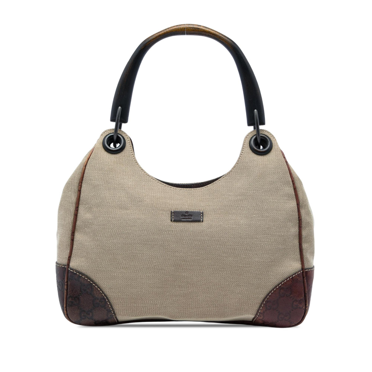 Gucci Guccissima Trimmed Canvas Colbert Shoulder Bag