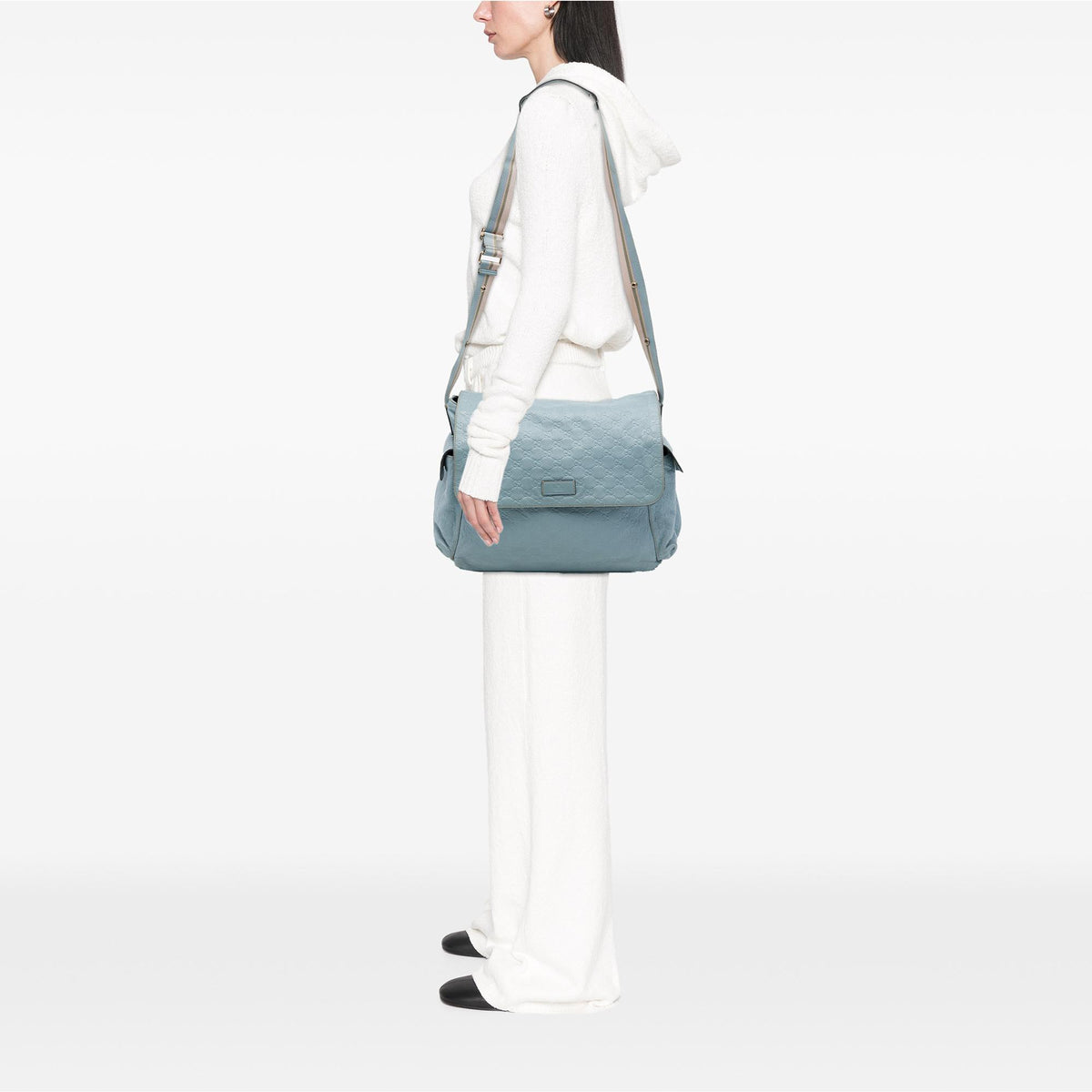 Gucci Guccissima Web Flap Diaper Bag