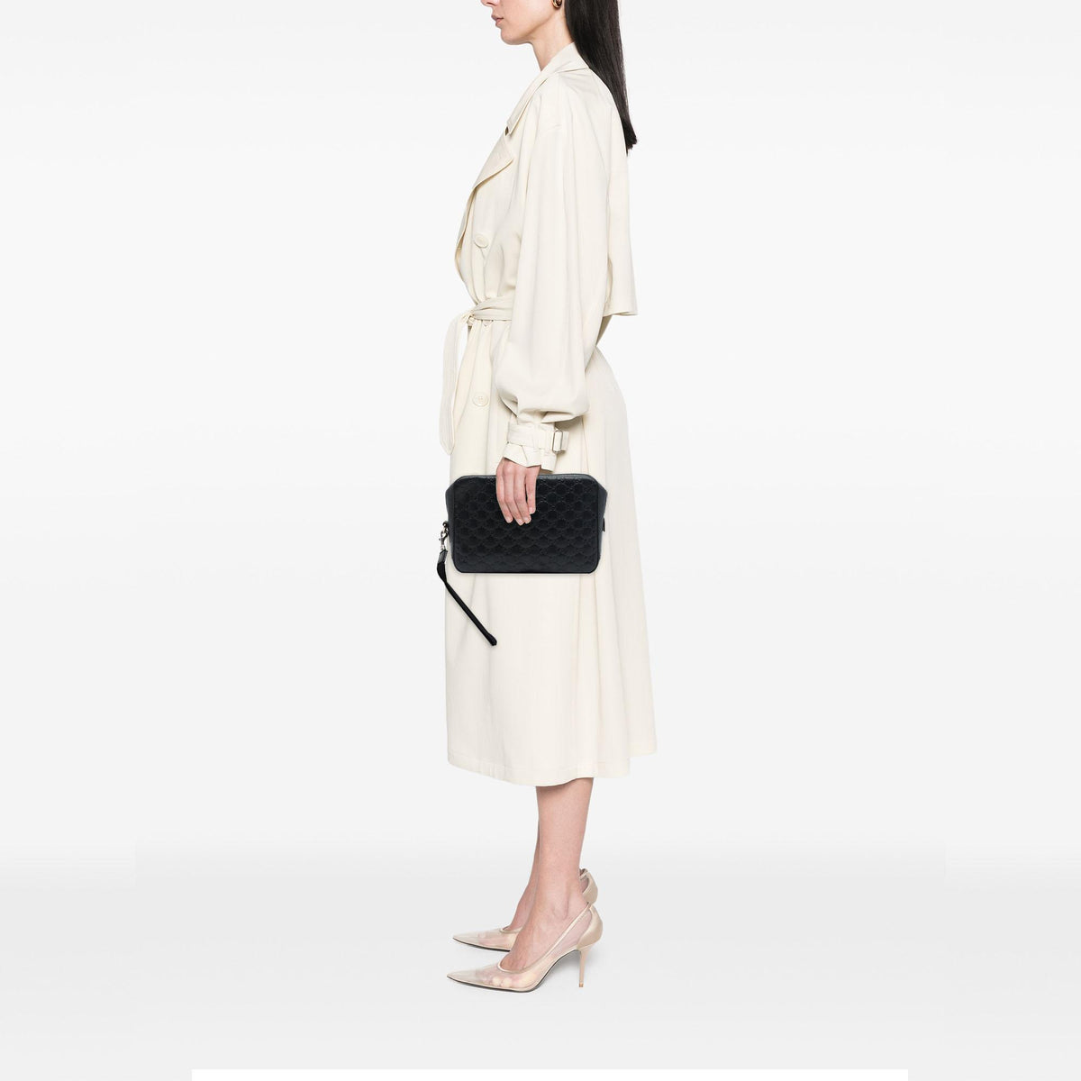 Gucci Guccissima Wristlet Clutch