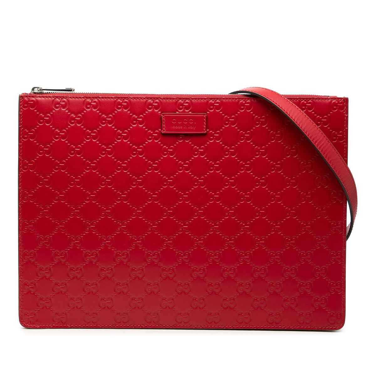 Gucci Guccissima Zip Messenger Bag