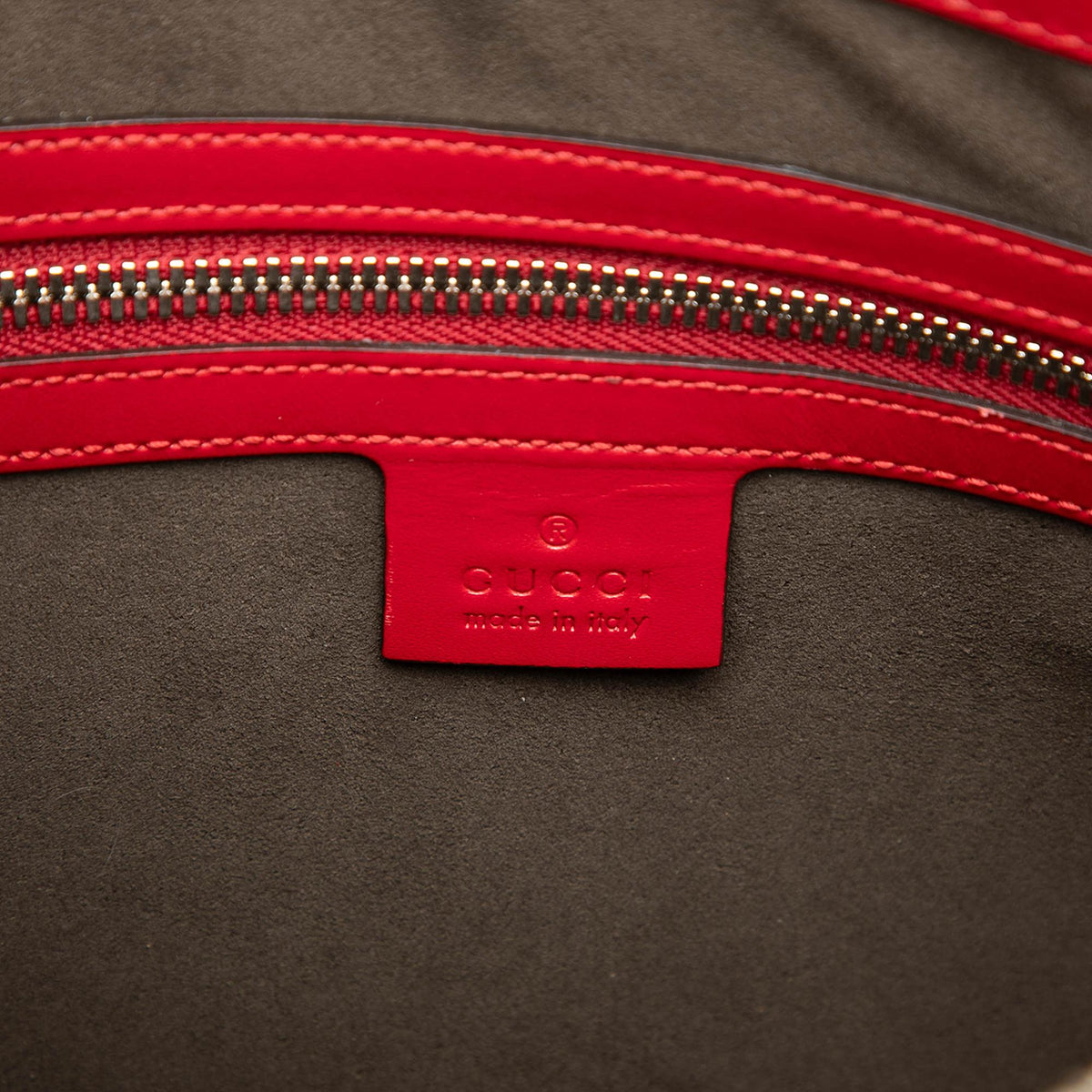 Gucci Guccissima Zip Messenger Bag