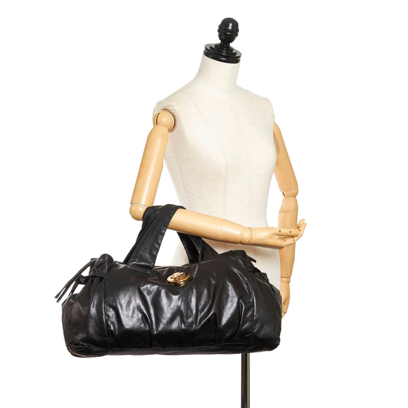 Gucci Hysteria Leather Tote Bag (SHG-JFQbMY)