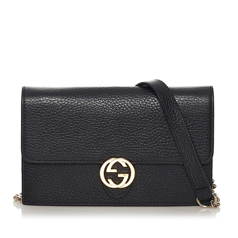 Gucci Authenticated Interlocking Leather Handbag