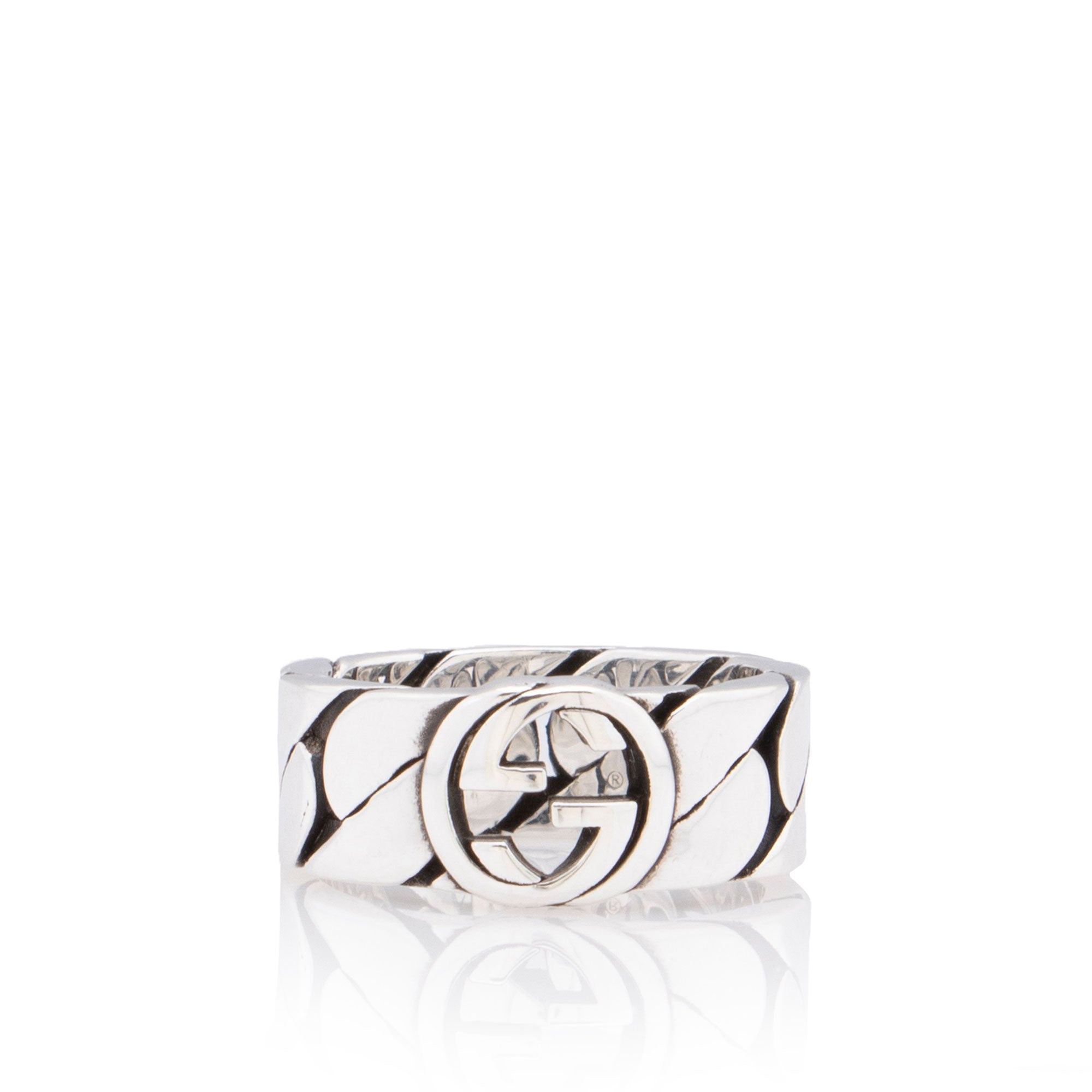 Gucci Interlocking G Chain Ring - Size 7 1/2
