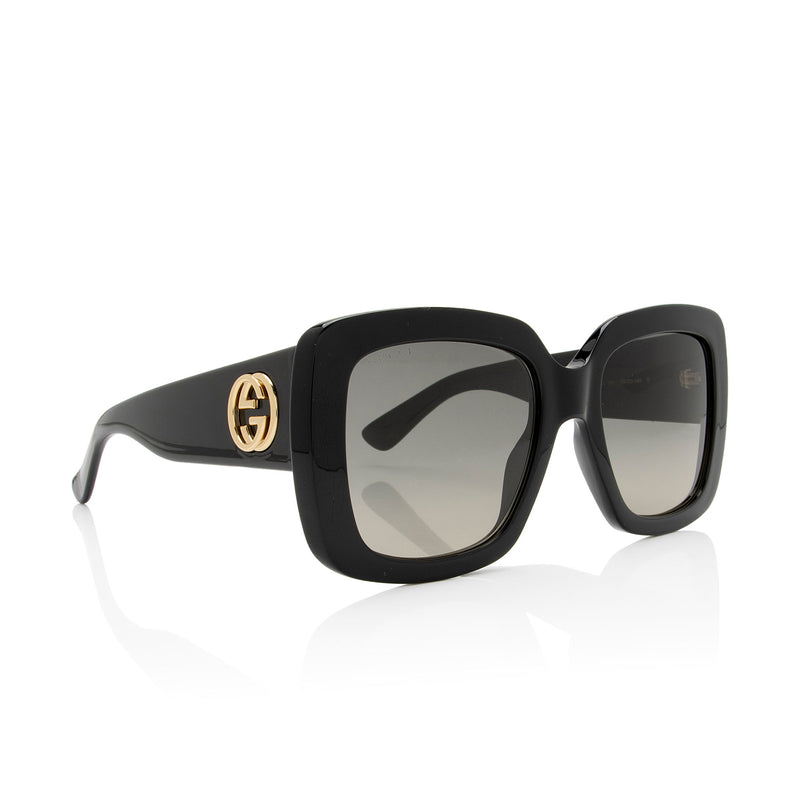 Gucci Interlocking GG Oversized Square Sunglasses (SHF-s9rEkY)