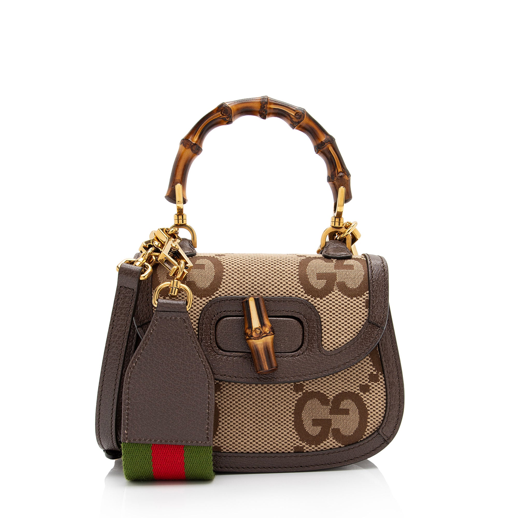GUCCI GGロゴ バンブーハンドル ミニバッグ GUCCI GGロゴ バンブーハンドル ミニバッグ GUCCI☆バンブー ミニ