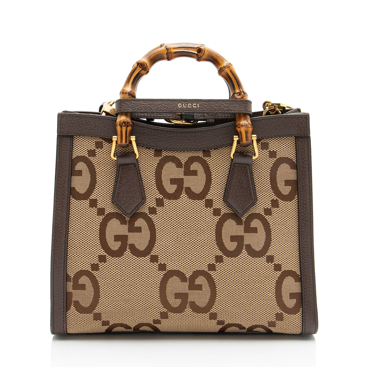 Gucci Jumbo GG Canvas Diana Medium Tote