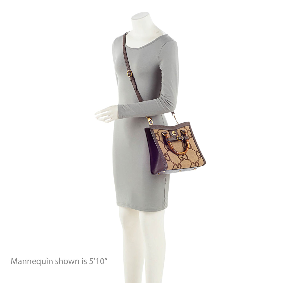 Gucci Jumbo GG Canvas Diana Medium Tote