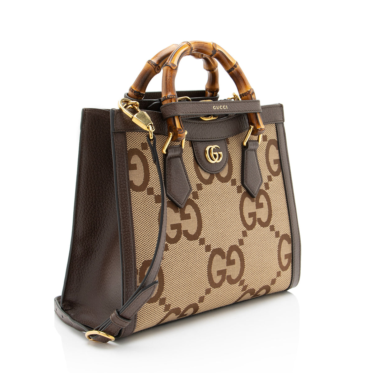 Gucci Jumbo GG Canvas Diana Medium Tote