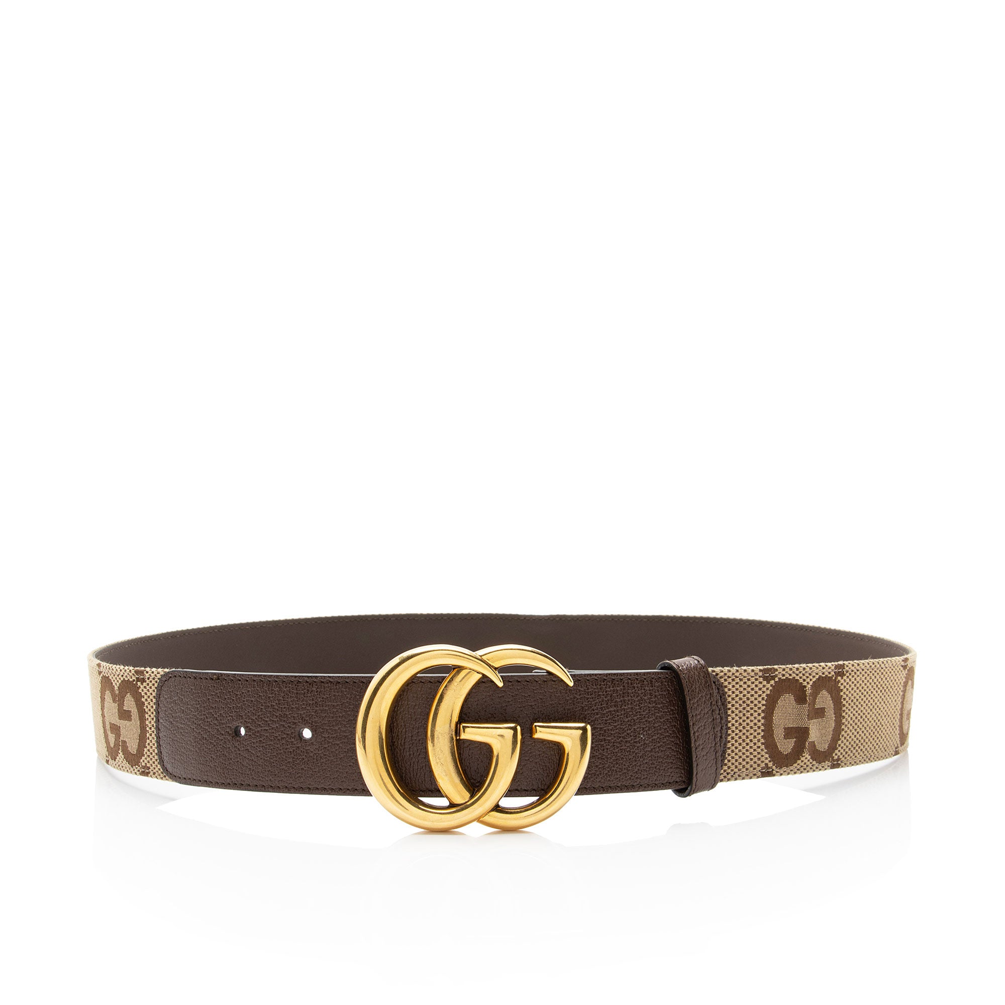 Gucci Jumbo GG Canvas GG Marmont Belt - Size 38 / 95