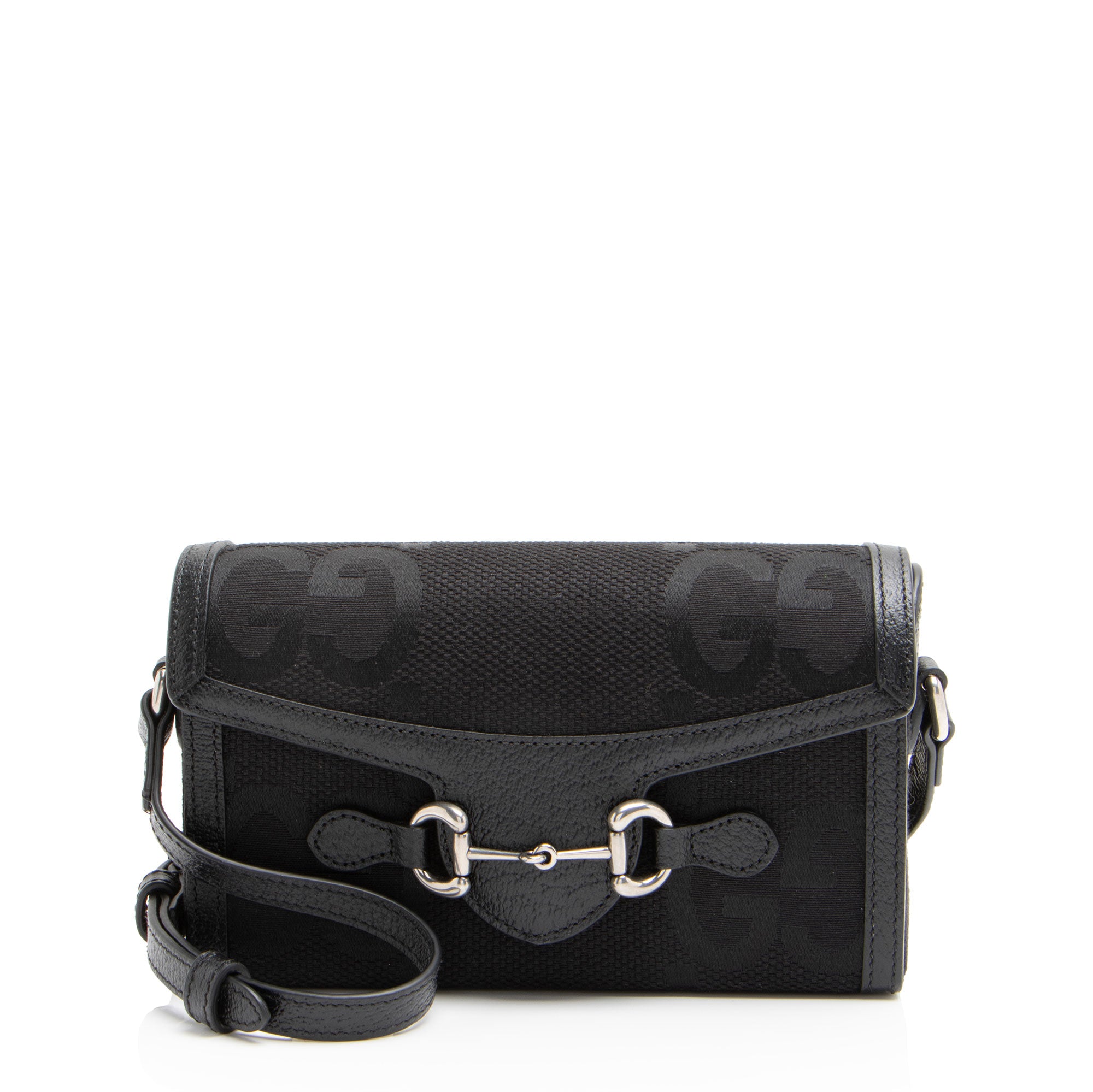 Gucci Jumbo GG Canvas Horsebit 1955 Mini Shoulder Bag
