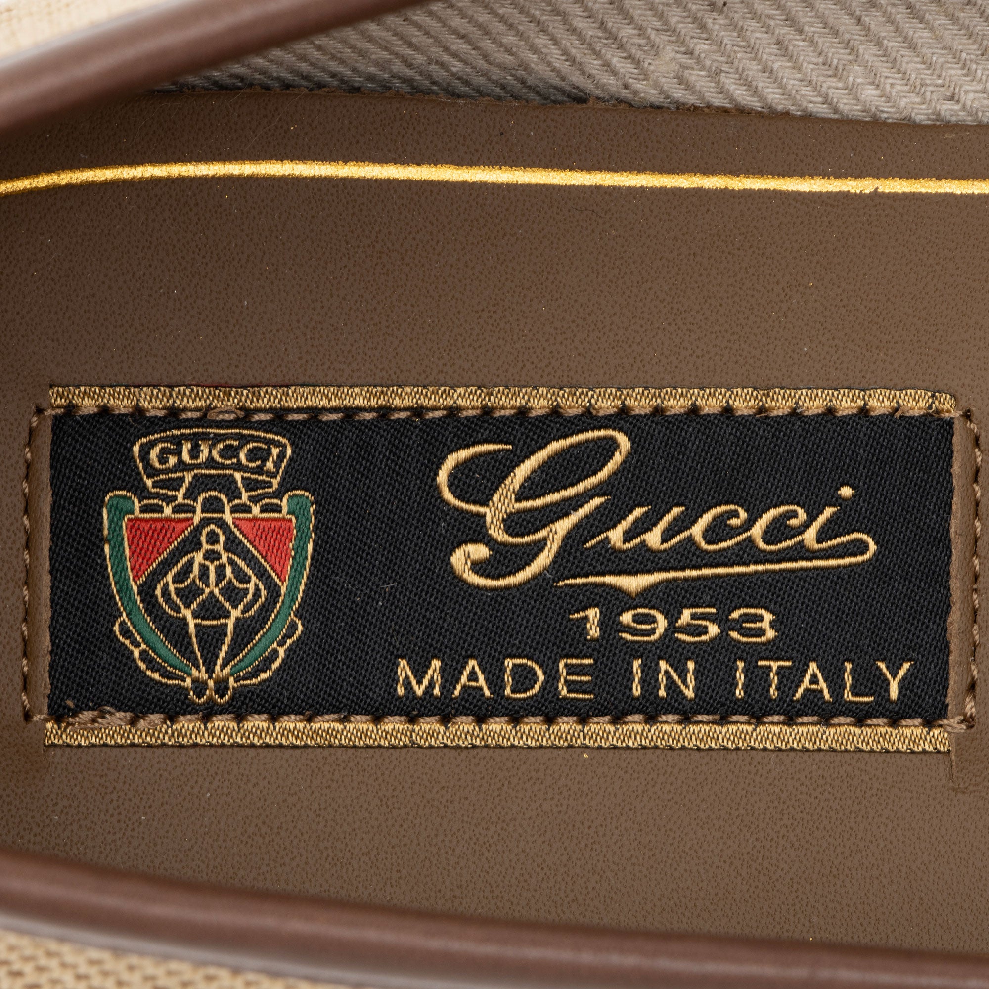Gucci Jumbo GG Canvas Horsebit Jordaan Loafers - Size 10 / 40