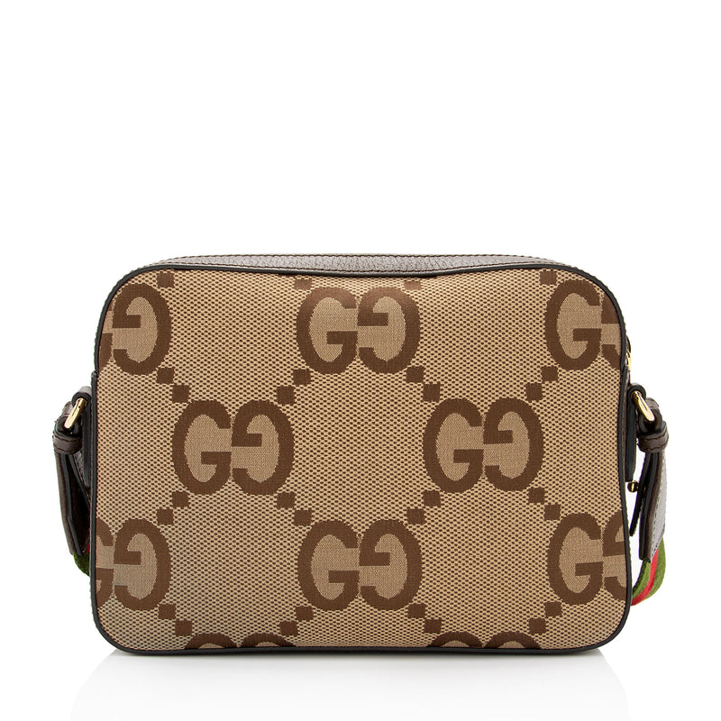 Gucci Jumbo GG Canvas Messenger Bag (SHF-UveRhC)