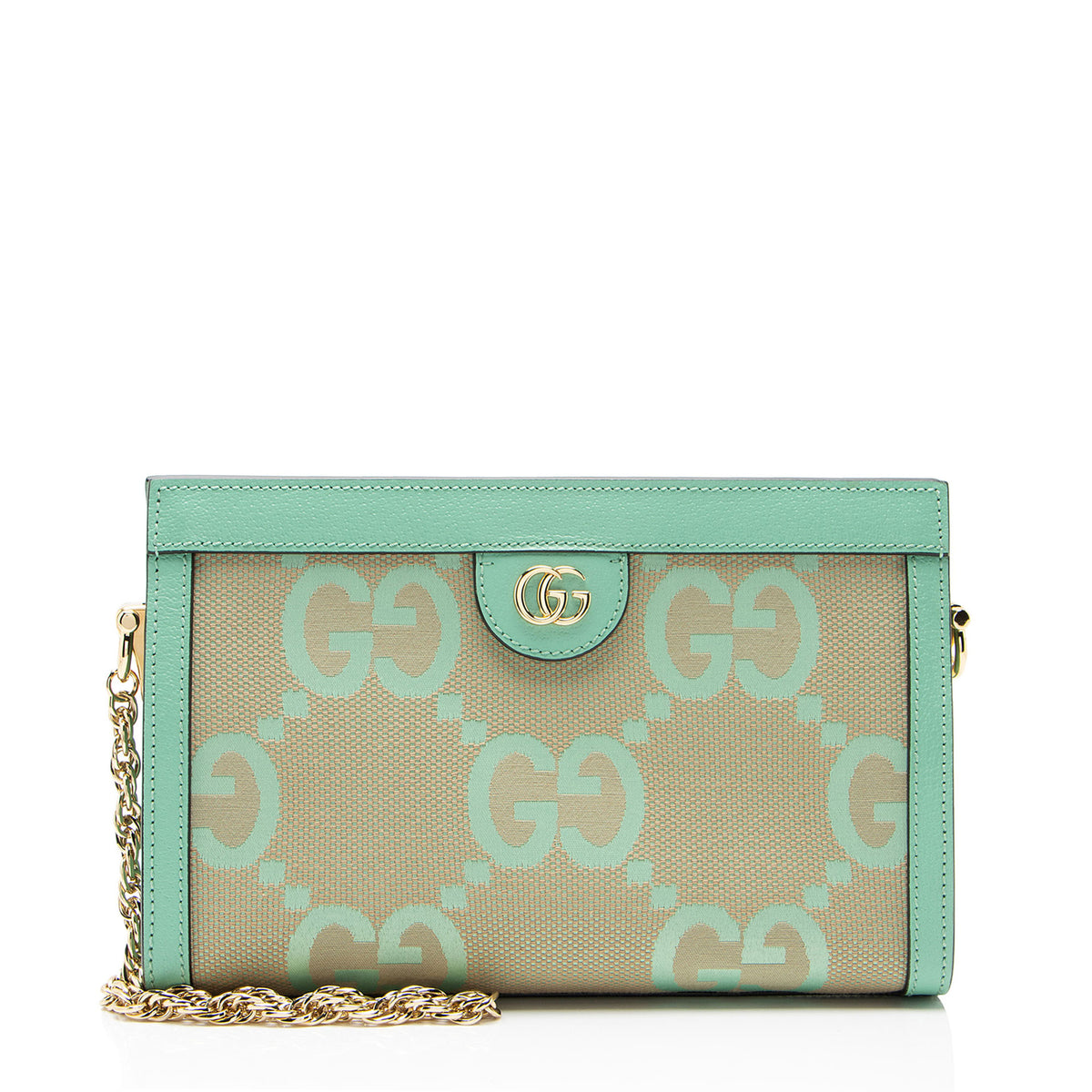 Gucci Jumbo GG Canvas Ophidia Medium Chain Shoulder Bag