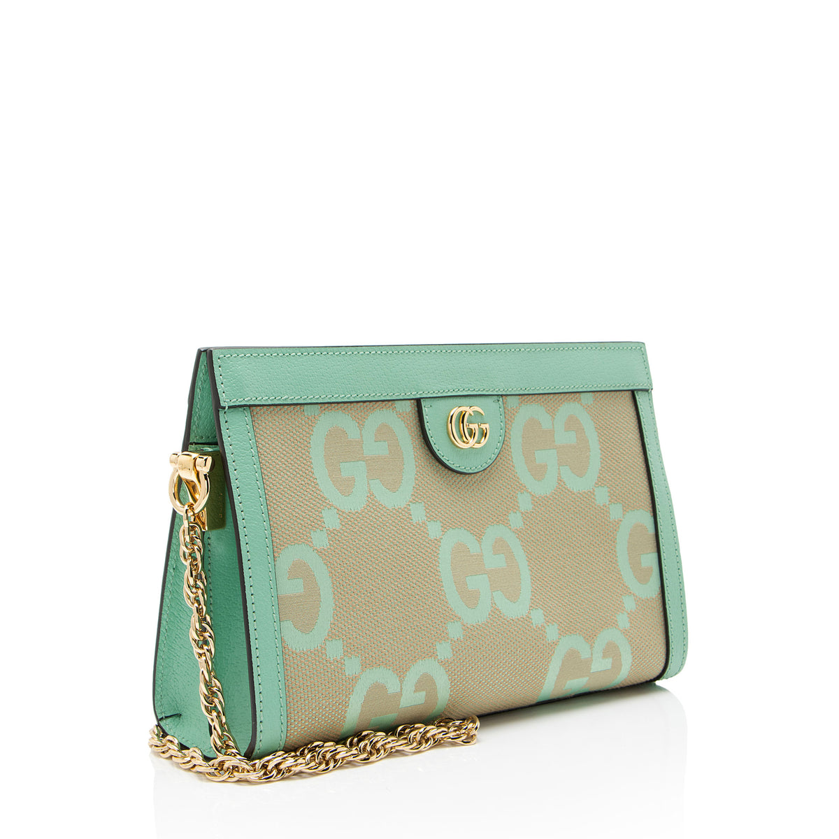 Gucci Jumbo GG Canvas Ophidia Medium Chain Shoulder Bag