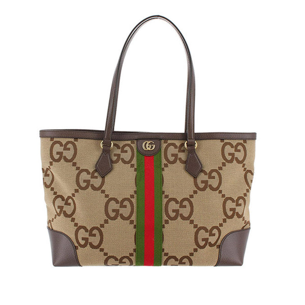 Gucci Jumbo GG Canvas Ophidia Tote (SHG-HRmGF7)