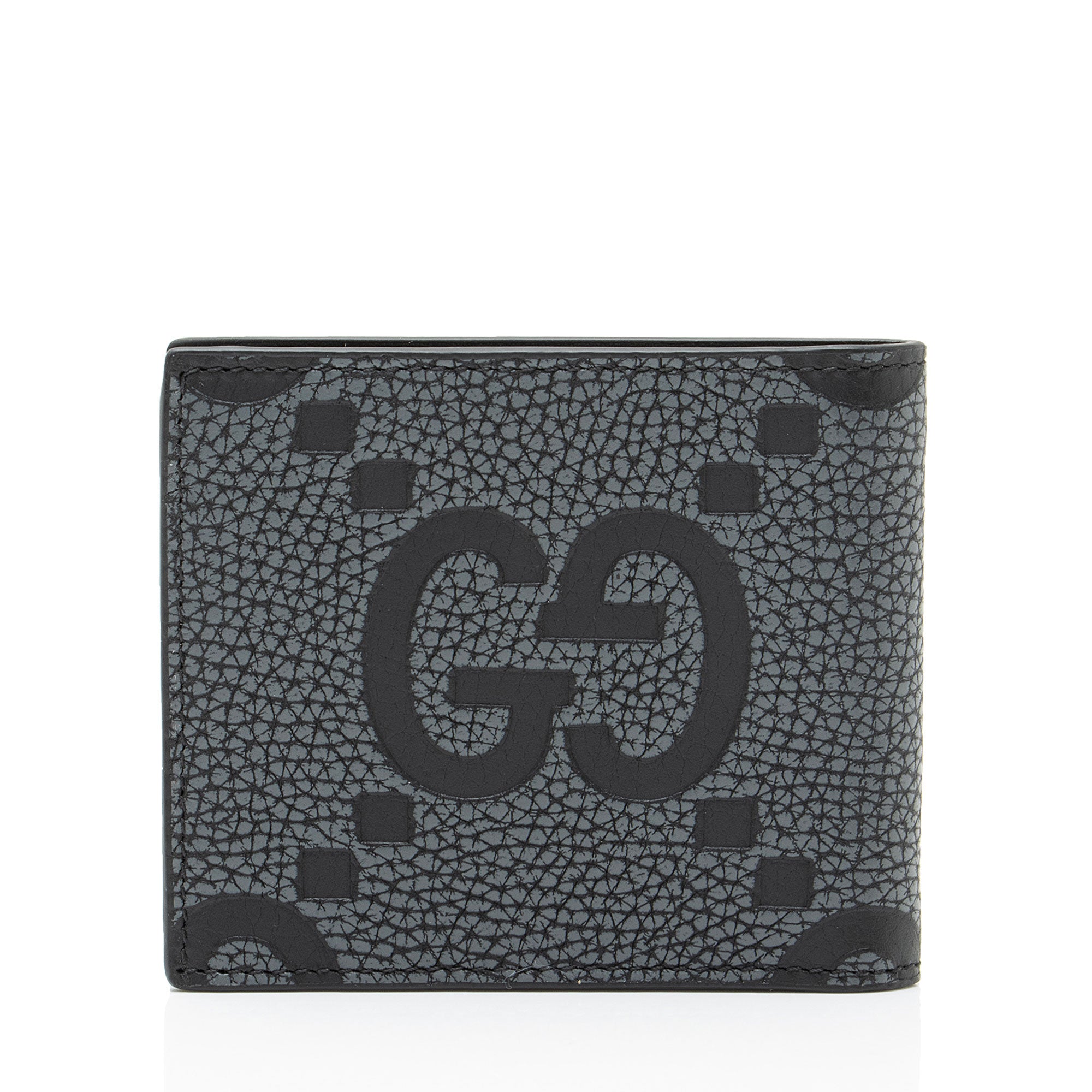 Gucci Jumbo GG Embossed Leather Bifold Wallet