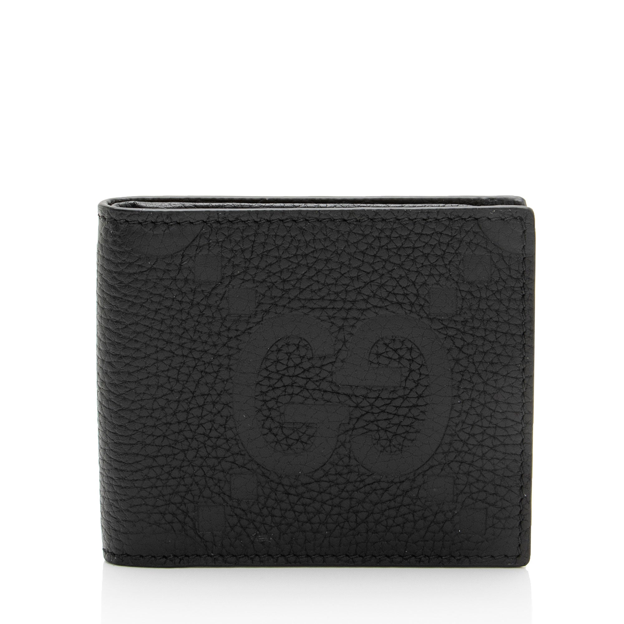 Gucci Jumbo GG Embossed Leather Bifold Wallet