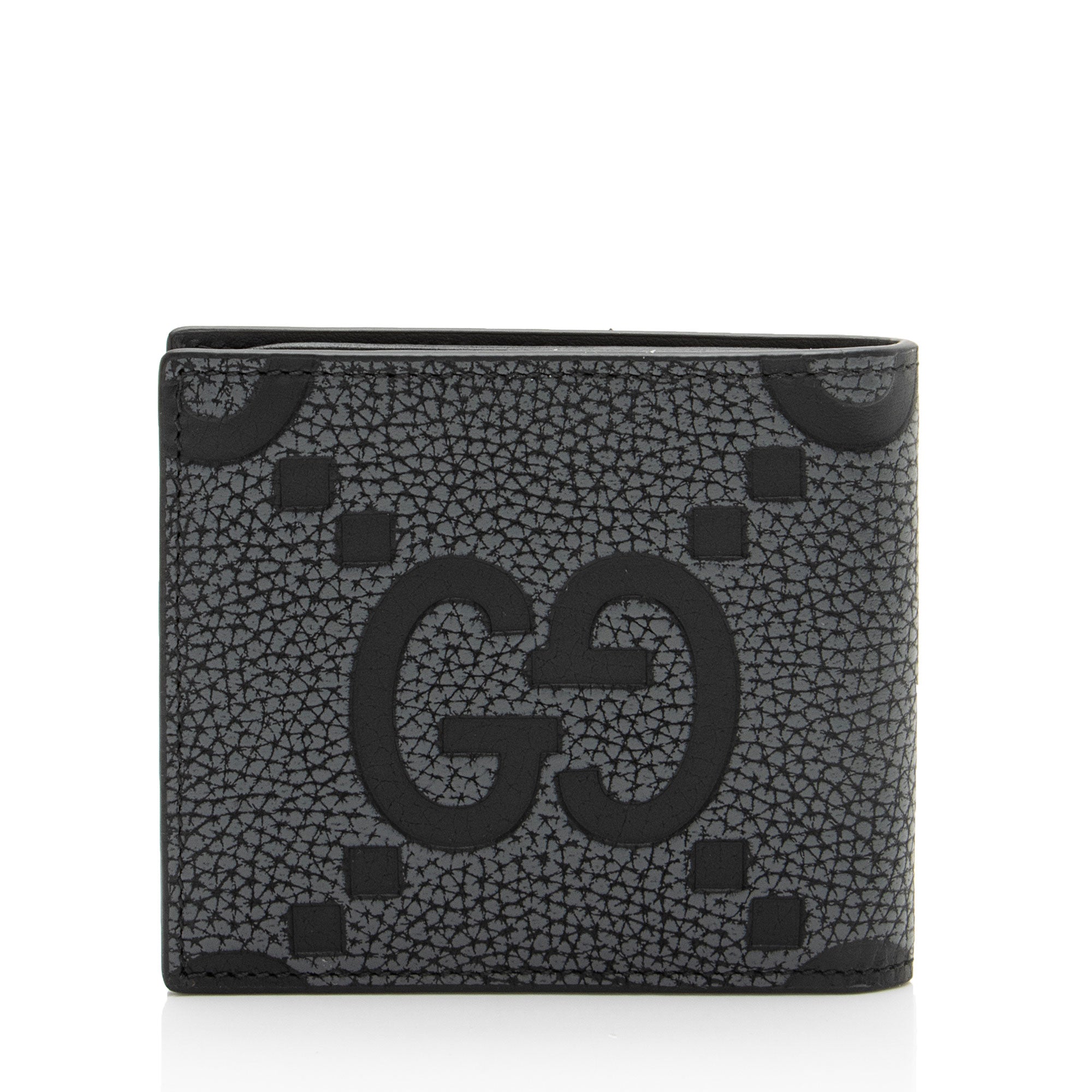 Gucci Jumbo GG Embossed Leather Bifold Wallet